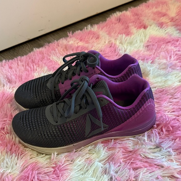 Reebok Violet and Charcoal Athletic Sneakers - Picture 4 of 8